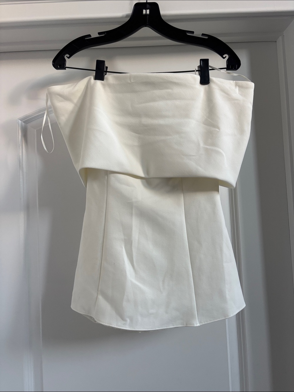 Off-Shoulder White Strapless DRESS NWT